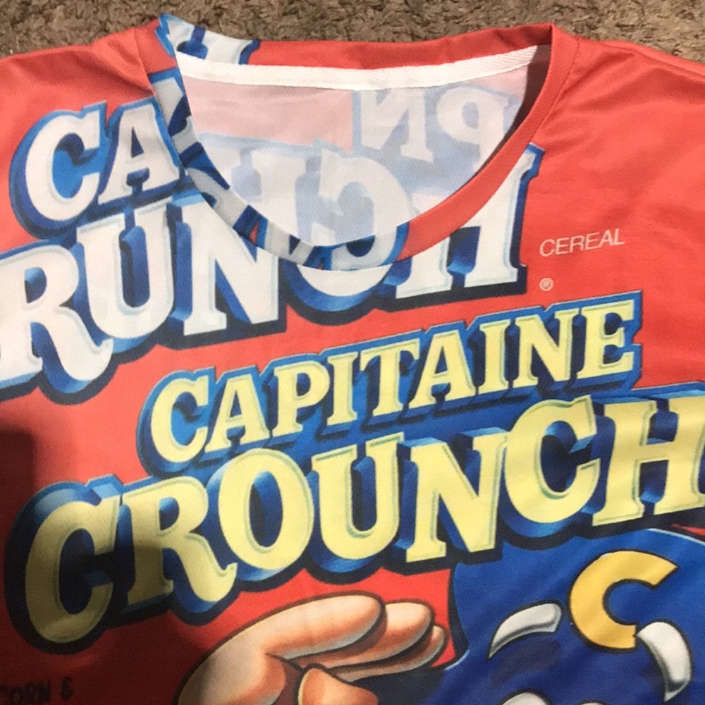 🔥NEW (XL) 🎉CAPITAINE CROUNCHE rayon tee shirt.💥$20 WOW!! - Picture 2 of 4